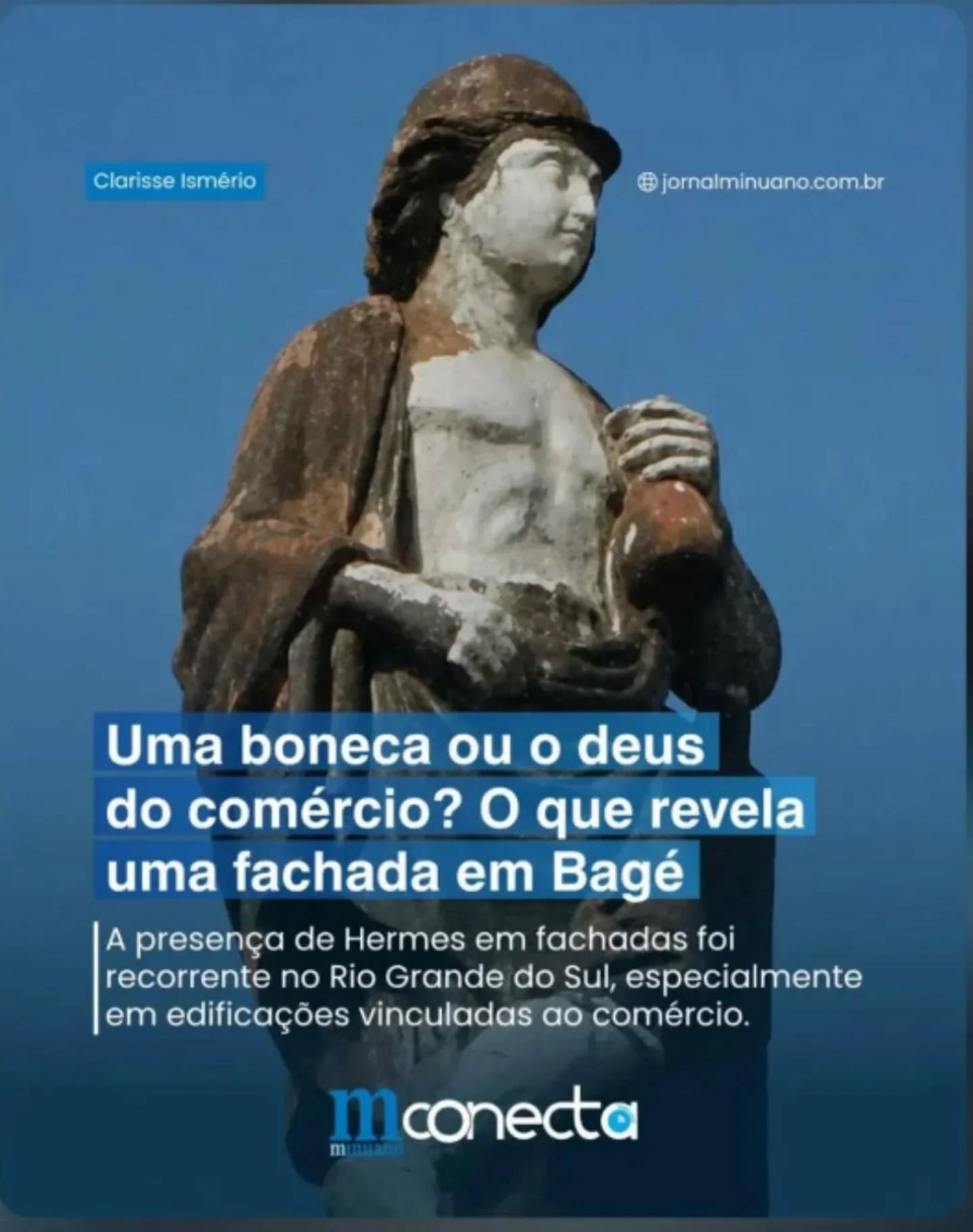 Uma boneca ou o deus do comércio? O que revela uma fachada em Bagé